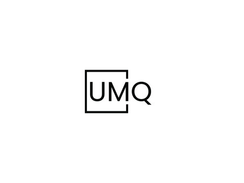 UMQ letter initial logo design vector illustration