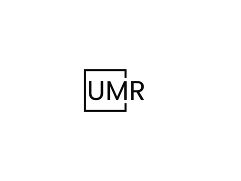 UMR letter initial logo design vector illustration