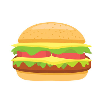 fast food hamburger