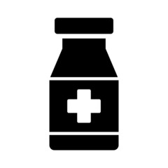Medicine Pill bottle icon  vector.