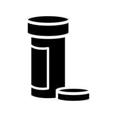 Medicine Pill bottle icon vector.