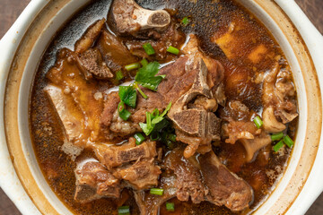 A pot of Chinese stewed sheep