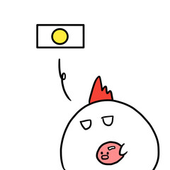 貯金箱からお金が飛んでいく