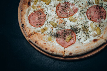 pizza cheese food  fast food  pepperoni italian