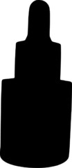 silhouette of a bottle medicine