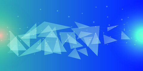 abstract blue background with triangles