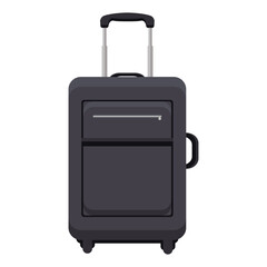 dark gray business travel suitcase