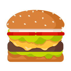 fastfood hamburger