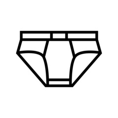 underwear clothing line icon vector. underwear clothing sign. isolated contour symbol black illustration