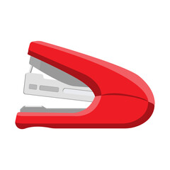 stationery red stapler