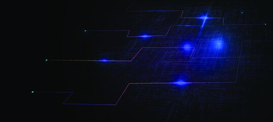 Abstract Elegant diagonal striped blue background, vector picture and Digital background , connection , network, Light technology 