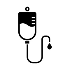 Iv blood bag icon vector on trendy design.