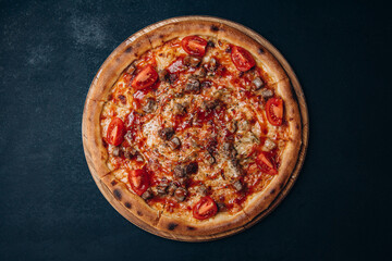 pizza meat cheese food fast food italian