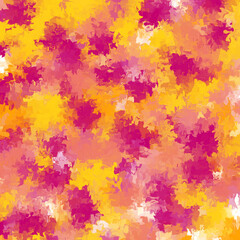 Obraz na płótnie Canvas Red, orange and yellow colored random brush strokes, distressed pattern