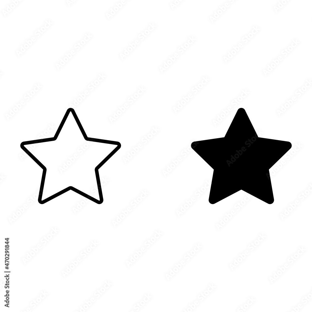 Wall mural Star icon