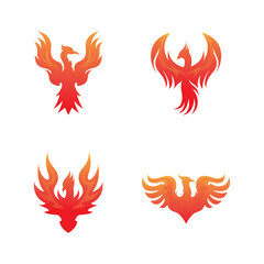 Fototapeta premium Phoenix fire bird logo