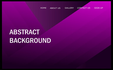 Purple Abstract Background and Website Flat Design