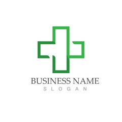 Obraz premium health medical logo design