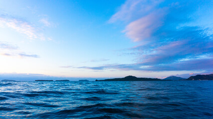 Obraz premium 遊覧船から海原