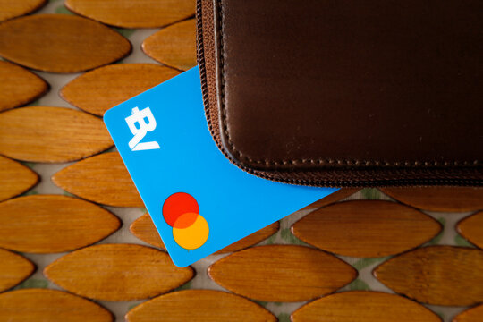 BV bank logo credit card on wallet