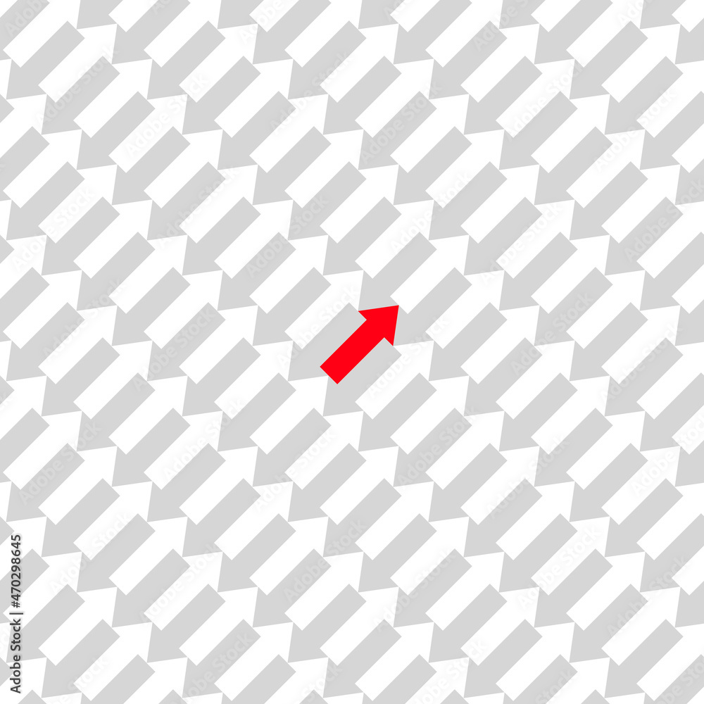 Aufkleber business arrow target direction concept to success background. vector pattern growth way web templat