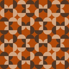 Rounded abstract seamless pattern - accent for any surfaces.