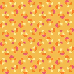 Rounded abstract seamless pattern - accent for any surfaces.
