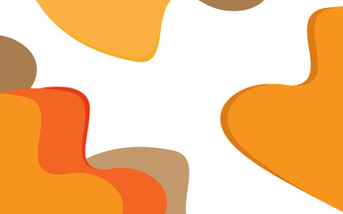 Liquid Abstract Background Orange and Yellow Vector
