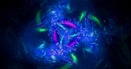 Obraz na płótnie Canvas abstract light blue point colorful space galaxy grunge luxury nebula pattern with distressed galaxy nebula on dark blue.