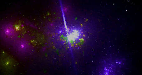 abstract point colorful space galaxy grunge luxury nebula pattern with distressed galaxy nebula on dark.