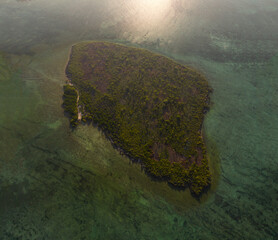 Tropical island of Zanzibar, Tanzania. Coastline, ocean and boats. Amazing nature and beautiful views