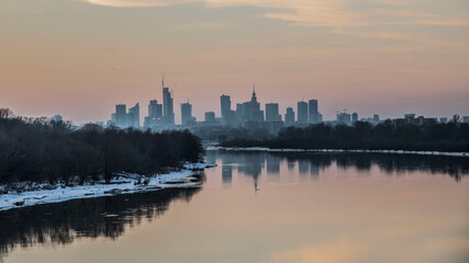 Fototapeta na wymiar Warsaw Skyline