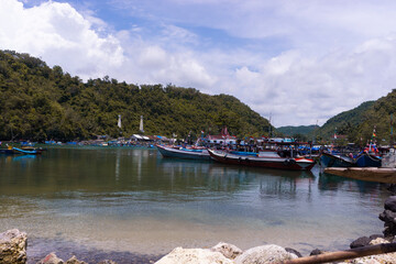 boats on the lake