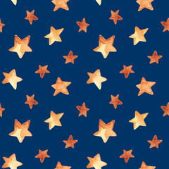 Obraz premium New Year set 2022 _ pattern _ stars and blue