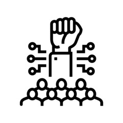 corporate idea for startup line icon vector. corporate idea for startup sign. isolated contour symbol black illustration