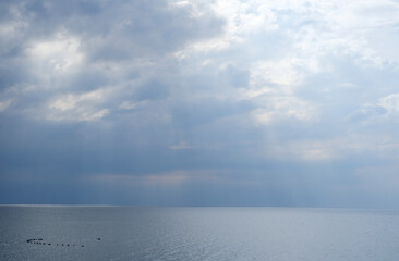 clouds over the sea
