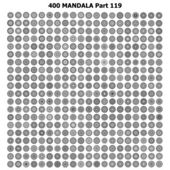 various mandala collections 400 Ethnic Mandala line pattern set Doodles freehand
