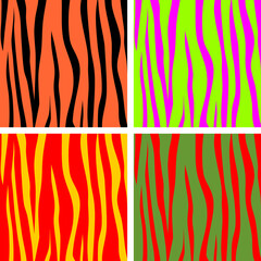 Striped silhouette background in form of tiger stripes