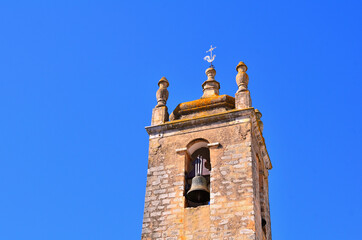 Bell Tower with a Weathervane in the Old Town Loule Algarve Portugal