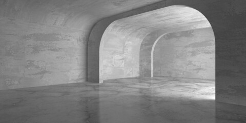 Abstract architecture background. Empty rough concrete interior