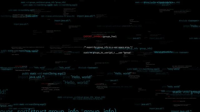 Visionary programming and coding of future software . 3D rendering computer graphic .