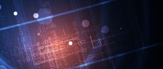 Technology data background, idea of global business solution