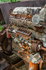 Abandoned old tin mining equipment