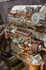 Abandoned old tin mining equipment