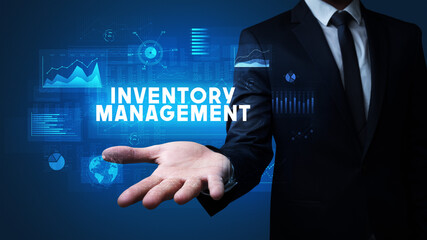 Hand of Businessman holding motivational message