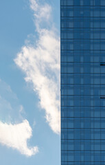 Obraz premium Modern office building windows closeup detail