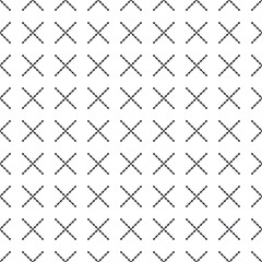 Vector seamless pattern EPS. Modern stylish texture SVG. Geometric striped ornament. Monochrome linear braids. Black and White Pattern