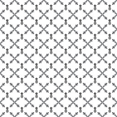 Vector seamless Pineapple pattern EPS. Modern stylish texture SVG. Geometric striped ornament. Monochrome linear braids. Black and White Pineapple Pattern