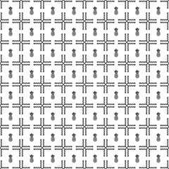 Vector seamless Pineapple pattern EPS. Modern stylish texture SVG. Geometric striped ornament. Monochrome linear braids. Black and White Pineapple Pattern