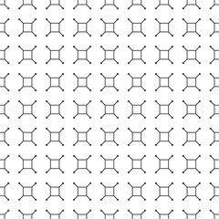 Vector seamless pattern EPS. Modern stylish texture SVG. Geometric striped ornament. Monochrome linear braids. Black and White Pattern